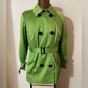 Lime Green Spring Trench Coat New